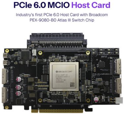 Serial Cables 推出的 PCIe 6.0 MCIO Host Card 主機卡