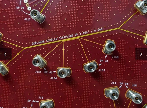 WildRiverXTALK32電路板PCB的細節上面標註了COPLANARCOUPLEDSTRIPLINE等技術規格